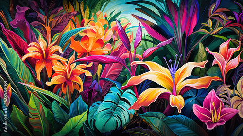 Wallpaper Mural abstract floral background Torontodigital.ca