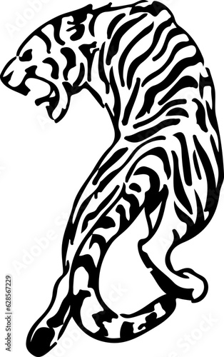 Tiger stock vector. Illustration 