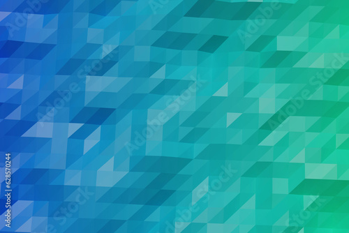 Blue Green Gradient Color Polygon Mosaic Background, business and corporate background.