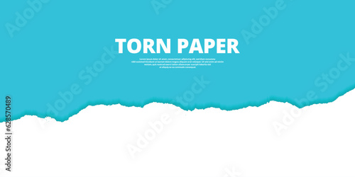 Torn paper Dark Turquoise color background post, banner, design