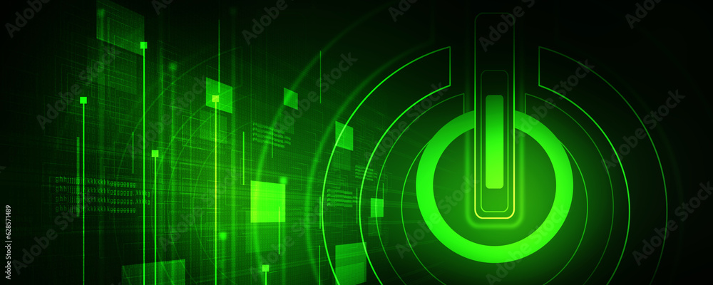 2d illustration power symbol 2d illustration power symbol