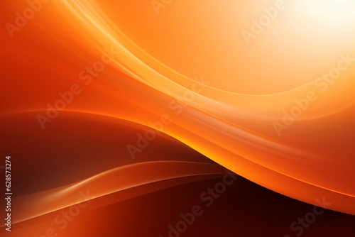 Vibrant Orange Backdrop with Radiating Rays. AI