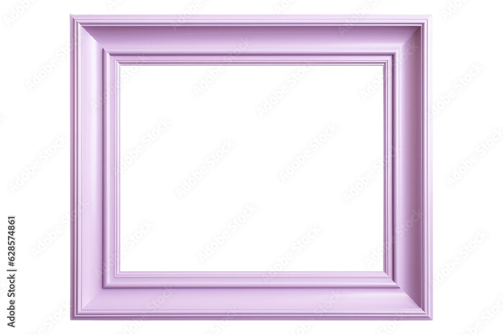 Colored square picture frame isolated on white background with empty space for image. Mockup for design, photo, poster. AI generation Colored square picture frame isolated on white background with empty space for image. Mockup for design, photo, poster. AI generation