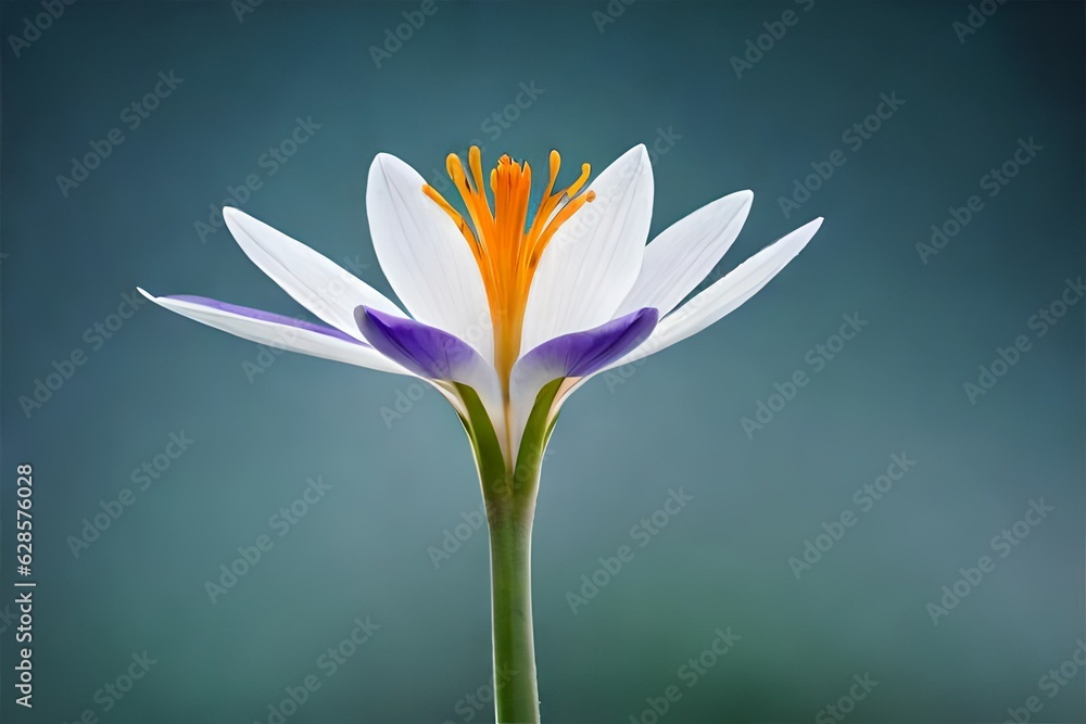 purple lotus flower generated Ai 