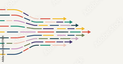 Abstract arrow direction. Technology background