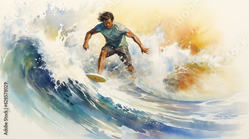 surfer on the wave © Viktor