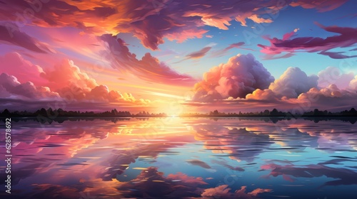 Colorful Sky Illustration A Vibrant Background for Your Designs © 13Sept