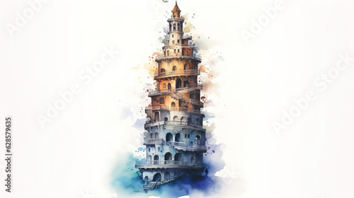 watercolor_tower