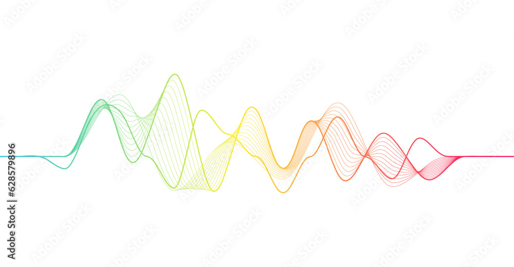 Colorful dynamic wave. Music abstract background. Music wave poster design Colorful dynamic wave. Music abstract background. Music wave poster design