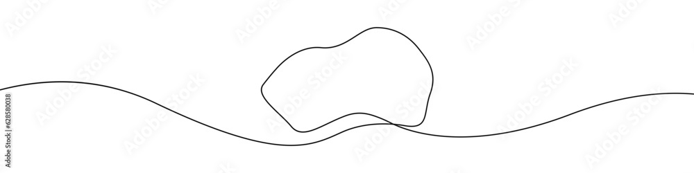 Stone icon line continuous drawing vector. One line Stone icon vector background. Stone icon. Continuous outline of a Stone icon. Stone icon line continuous drawing vector. One line Stone icon vector background. Stone icon. Continuous outline of a Stone icon.