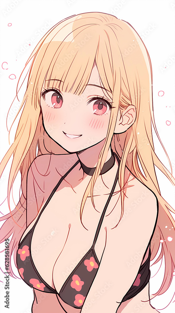 Hand drawn cartoon anime beautiful cute swimsuit girl illustration
Hand drawn cartoon anime beautiful cute swimsuit girl illustration
