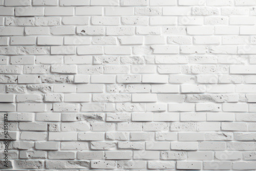 Background  texture  white brick wall. Background for the site. AI generative.