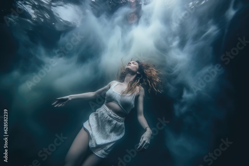 Ethereal Underwater Dance: Beauty in Submersion and Waves | Fashion and Fantasy Photography