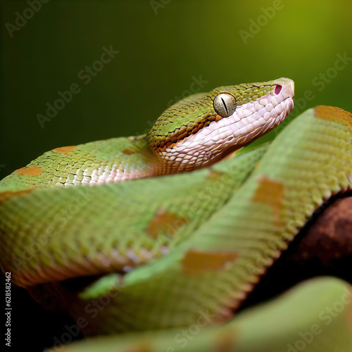 The Red-necked Keelback exhibits stunning colors, highlighted in this shot photo