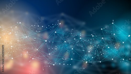 Digital network modern concept background for next generation technology era