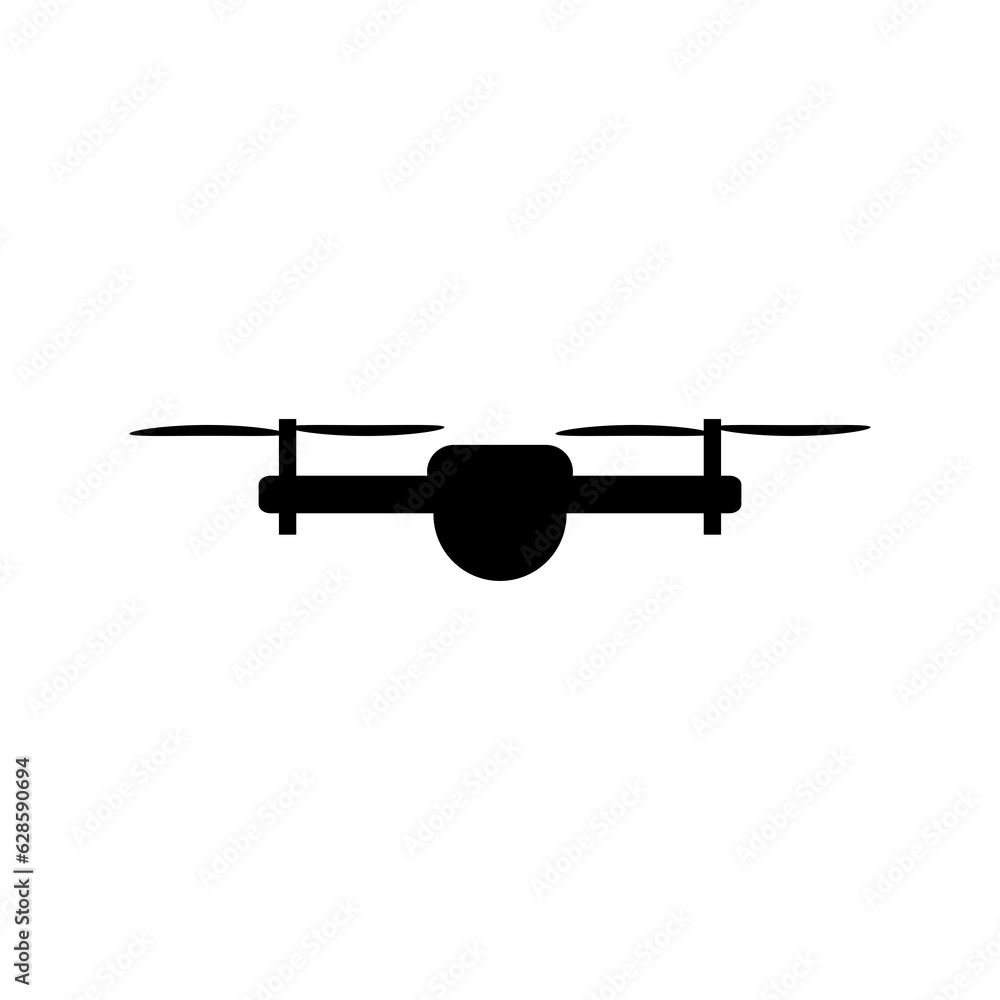 Drone flying icon isolated on transparent background Drone flying icon isolated on transparent background