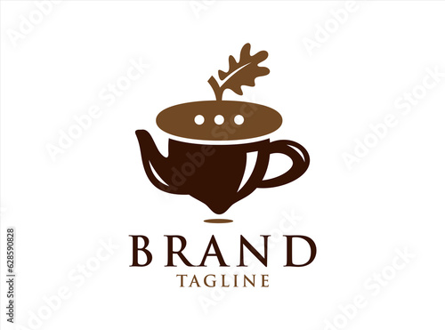Teapot Acorn Logo design concept