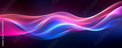 abstract futuristic background with gold PINK blue glowing neon moving high speed wave lines and bokeh lights. Data transfer concept Fantastic wallpaper, Ai, Generative AI
