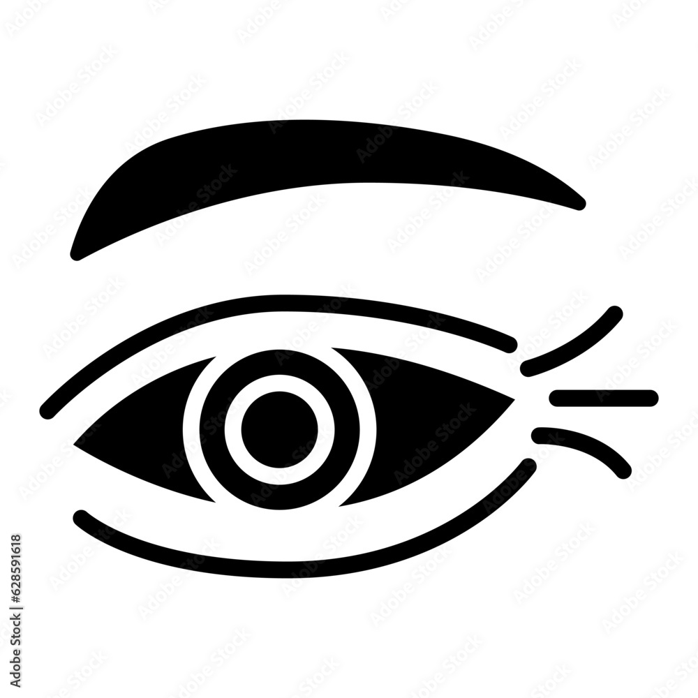 Eye wrinkles icon Eye wrinkles icon