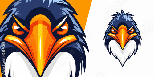 Champion Penguin Emblem Design: Inspire Victory and Team Spirit with a Striking Vector Logo for Sportswear