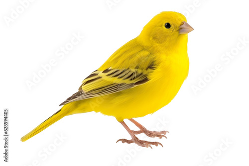 Very beautiful canary bird isolated on white background PNG