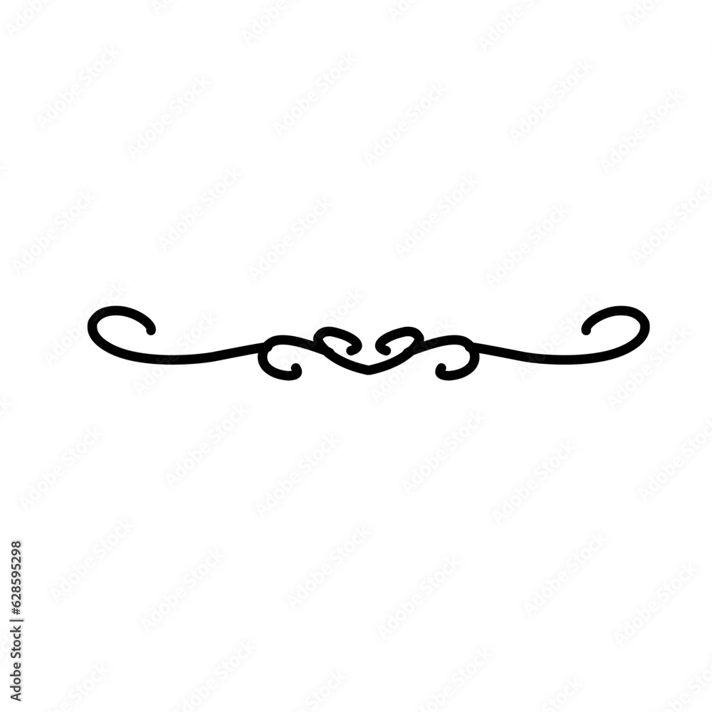 Simple vector curl devider Simple vector curl devider