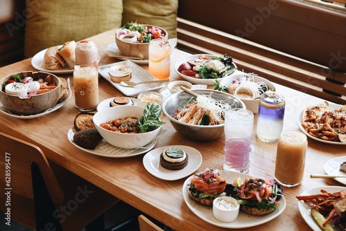 Bright lunch brunch