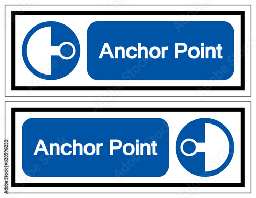 Anchor Point Symbol Sign ,Vector Illustration, Isolate On White Background Label. EPS10