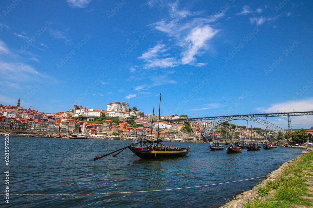 View of the old town of porto country