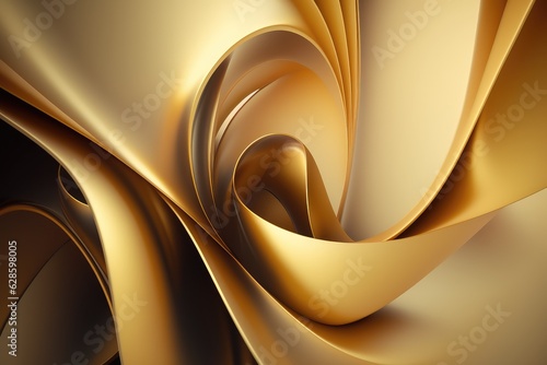 eye catching abstract and shiny golden business backdrop for royal presentation generative ai