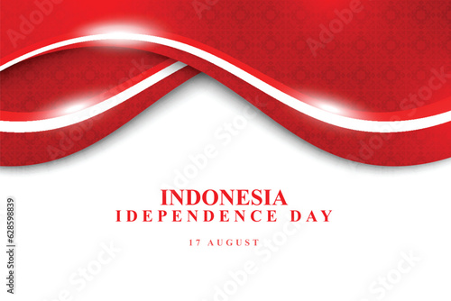 Indonesia independence day background. photo