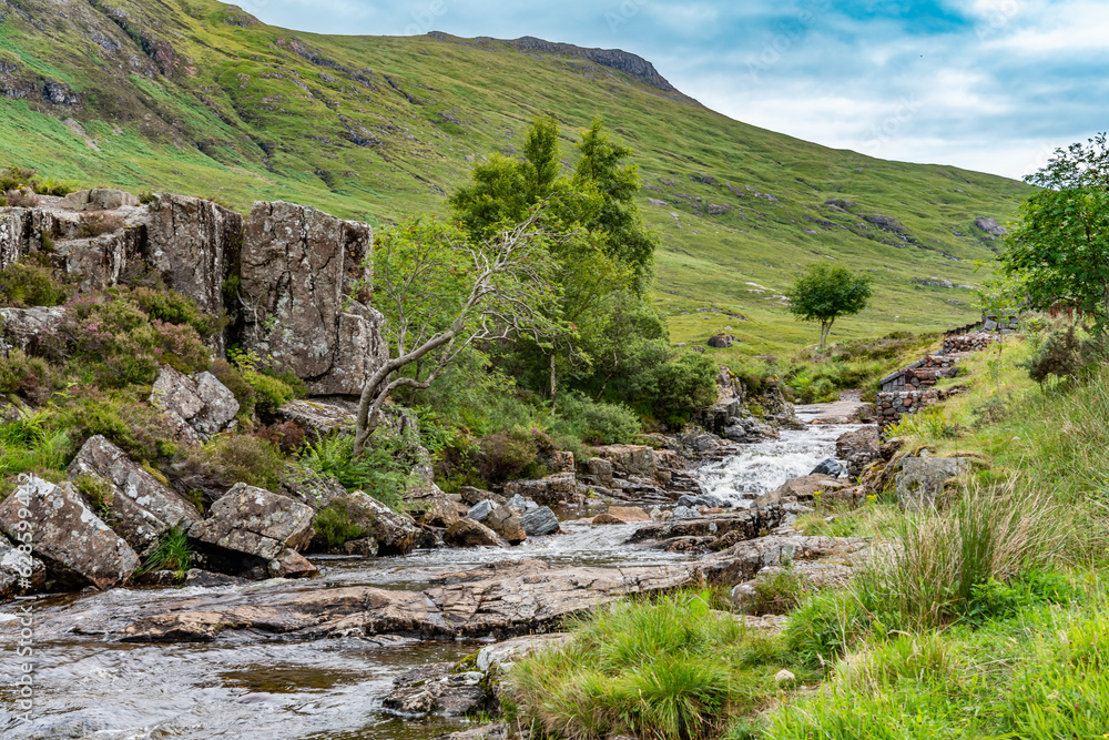 Views around Glencoe in the Scottish Highlands