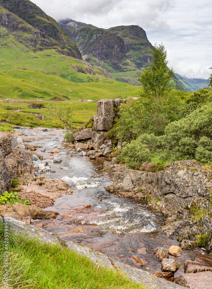 Views around Glencoe in the Scottish Highlands