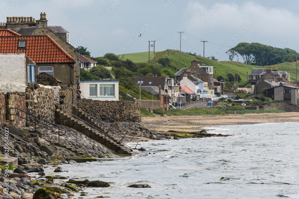 views of the Scottish village of Low Largo, Scotland