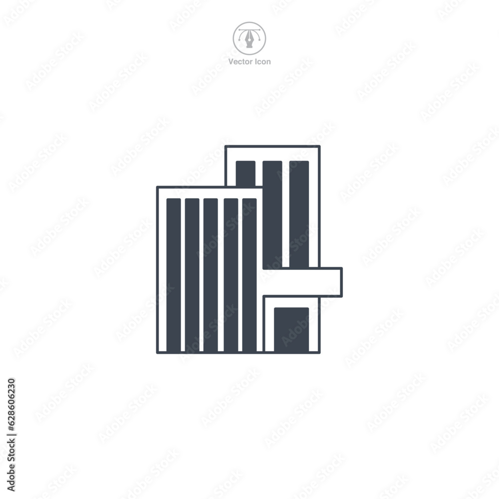 building real estate icon symbol vector illustration isolated on white background building real estate icon symbol vector illustration isolated on white background
