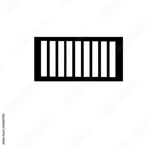 Crosswalk icon. Pedestrian crossing icon. Zebra crossing