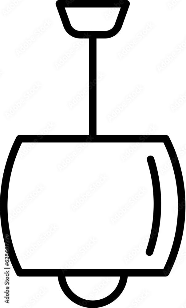 Big Square Lamp Vector Icon for Shops and Stores. Perfect for web sites, books, stores, shops. Editable stroke in minimalistic outline style Big Square Lamp Vector Icon for Shops and Stores. Perfect for web sites, books, stores, shops. Editable stroke in minimalistic outline style