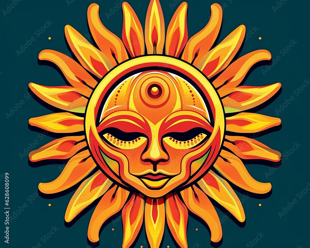 a sun with a face on it with the word sun written on it a sun with a face on it with the word sun written on it