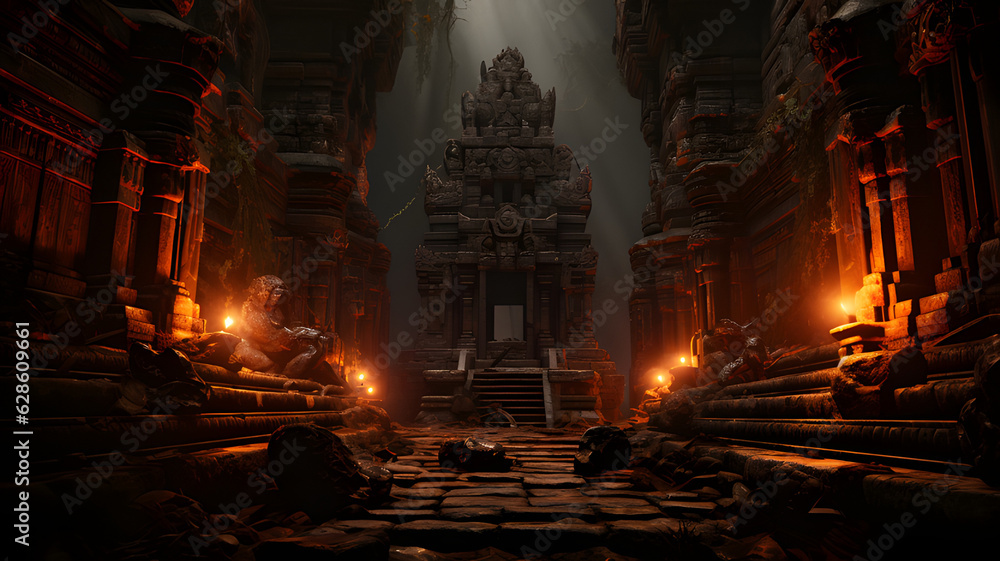 Obraz premium the dark entrance