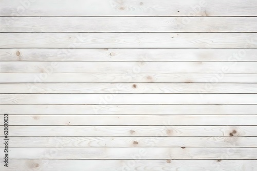 White Wood Texture Background. Wooden planks old of table top view and board nature pattern decoration, Generative AI
