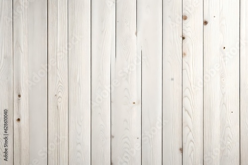 White Wood Texture Background. Wooden planks old of table top view and board nature pattern decoration, Generative AI