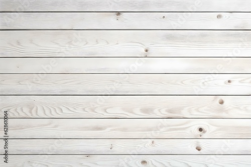 White Wood Texture Background. Wooden planks old of table top view and board nature pattern decoration, Generative AI