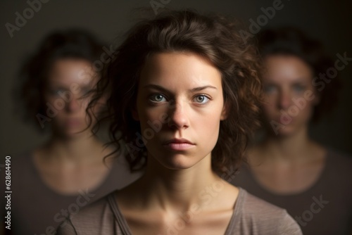 a woman looking at the camera in front of a group of people © AberrantRealities