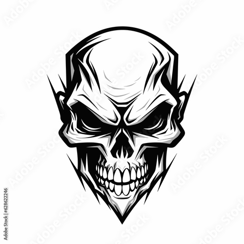 Esport vector logo scull, scull icon, scull head, vector, sticker