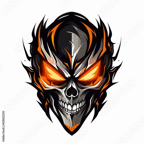 Esport vector logo scull, scull icon, scull head, vector, sticker