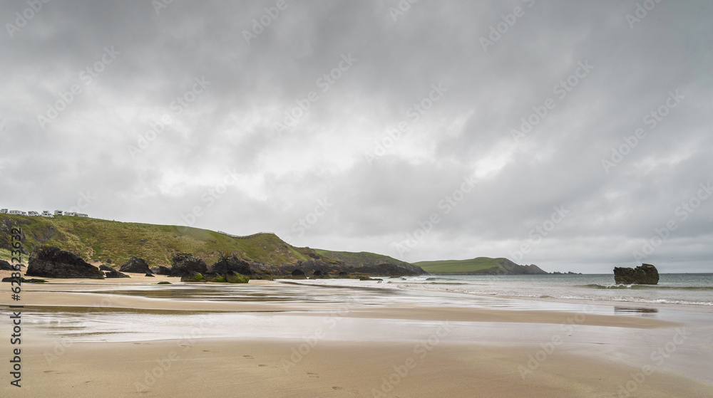Sango Bay view during a cloudy afternoon, Durness, Highlands, Scotland Sango Bay view during a cloudy afternoon, Durness, Highlands, Scotland