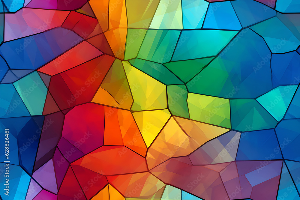 Abstract rainbow stained glass background Tile Abstract rainbow stained glass background Tile