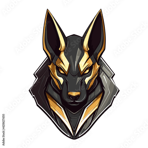 Esport vector logo anubis, anubis icon, anubis head, vector, sticker, cat
