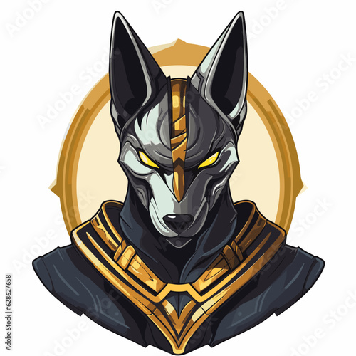 Esport vector logo anubis, anubis icon, anubis head, vector, sticker, cat