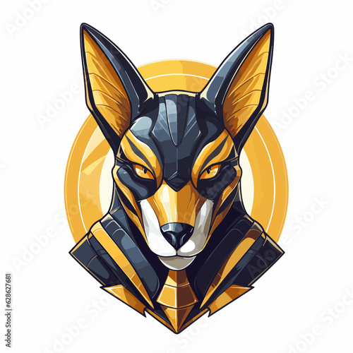 Esport vector logo anubis, anubis icon, anubis head, vector, sticker, cat